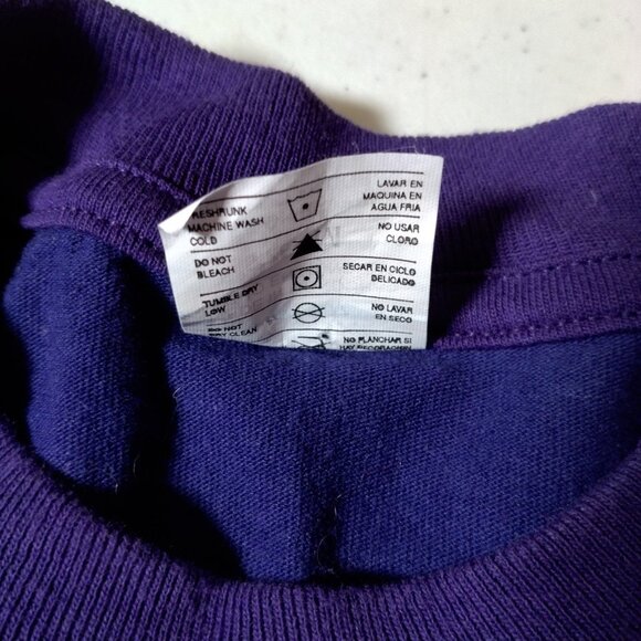 Vintage Florida Shirt Medium Purple Nautical Dolphin Whale Sailboat Ocean Purple - Picture 10 of 10